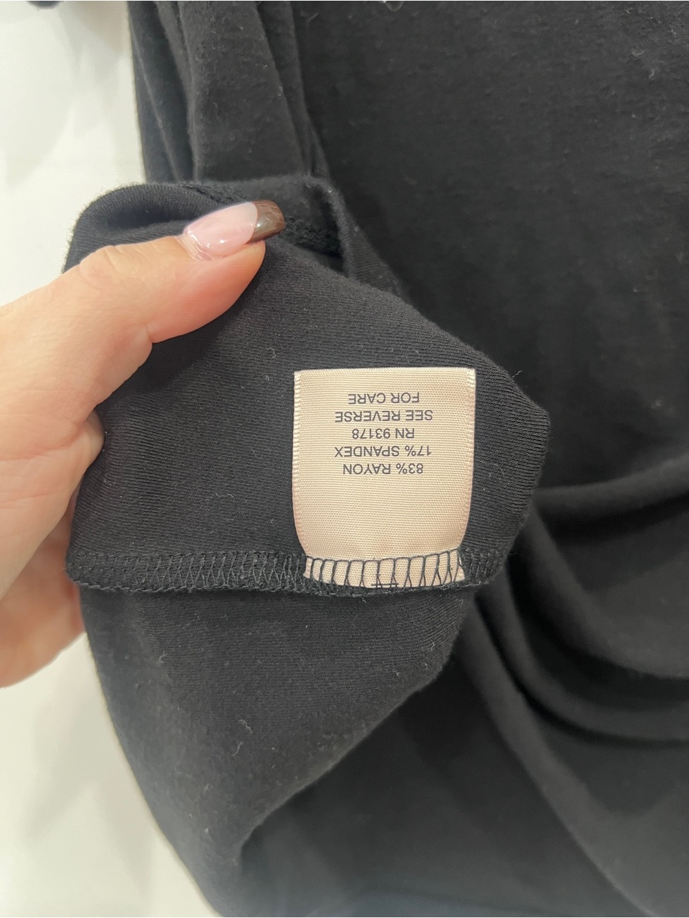 Philosophy black puff sleeve blouse t shirt size M - Picture 4 of 4